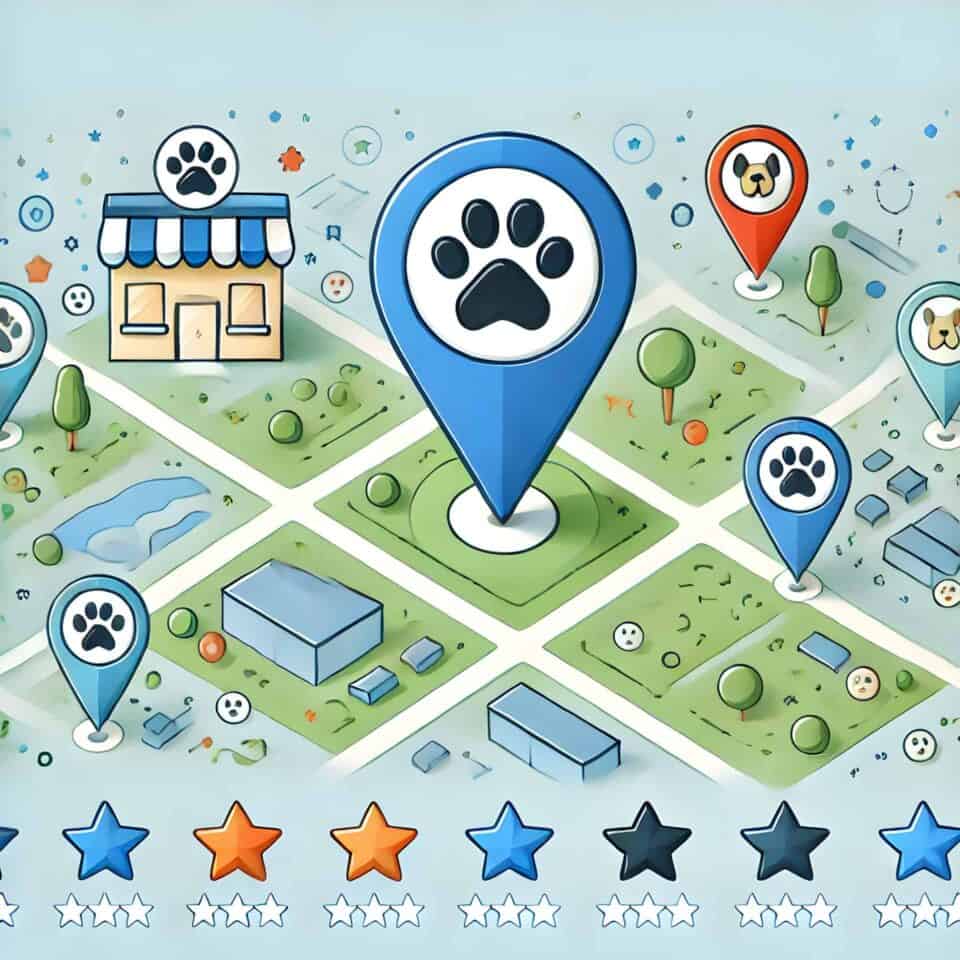 Pointeur de localisation pour animaux de compagnie, carte pour chien, outil de suivi pour animaux, AnimoClic Canada.